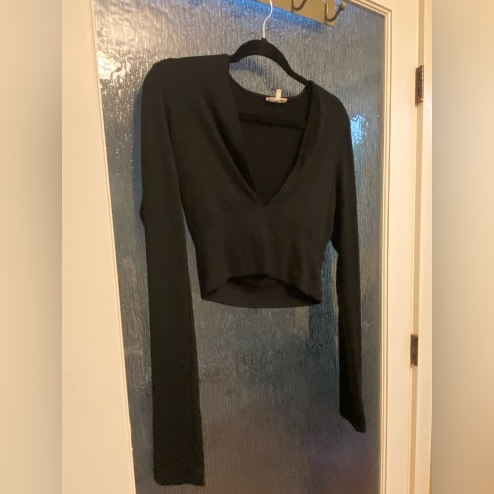 Wilfred Free Aritzia Longsleeve Crop Top